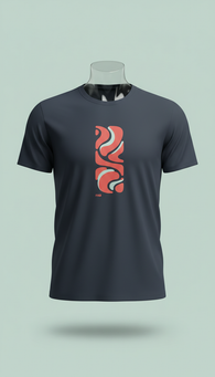 Gallery Tee Deep Indigo Vertical Logo